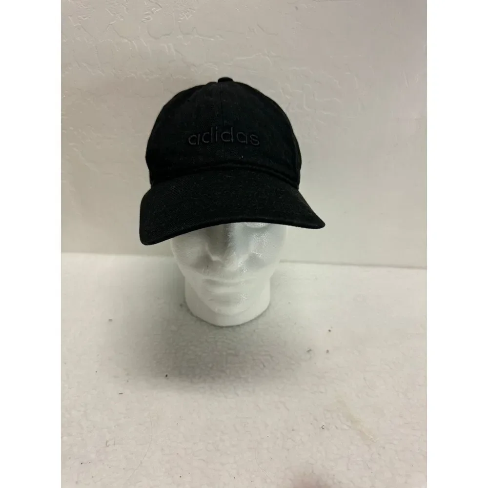 Adidas‎ Black Baseball Cap Adjustable Logo Unisex Cotton Hat